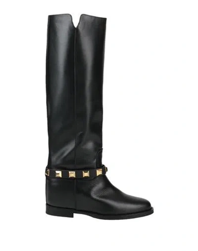 Via Roma 15 Woman Boot Black Size 7 Leather