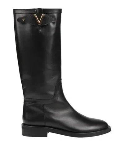 Via Roma 15 Woman Boot Black Size 8 Leather