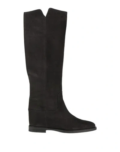 Via Roma 15 Woman Boot Black Size 8 Leather
