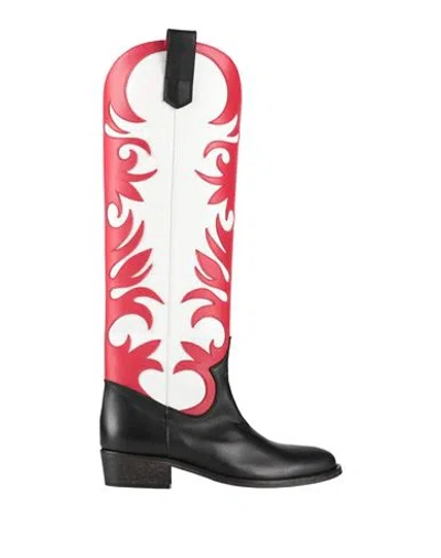 Via Roma 15 Woman Boot Black Size 8 Leather