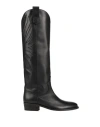 Via Roma 15 Woman Boot Black Size 8 Leather In Black