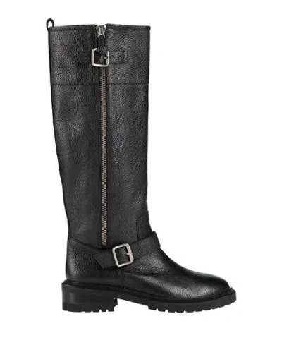 Via Roma 15 Woman Boot Black Size 9 Leather