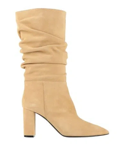 Via Roma 15 Woman Boot Sand Size 8 Leather In Brown