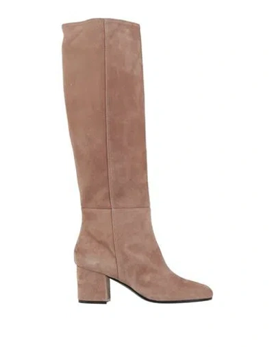 Via Roma 15 Woman Boot Sand Size 9 Leather In Brown