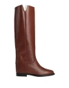 Via Roma 15 Woman Boot Tan Size 6 Leather