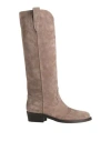 Via Roma 15 Woman Boot Taupe Size 7.5 Leather