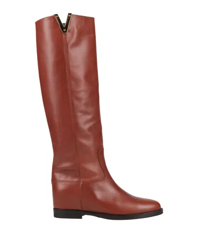 Via Roma 15 Knee Boots In Brown