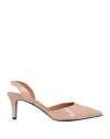 Via Roma 15 Woman Pumps Blush Size 6 Leather In Pink