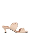 Via Roma 15 Woman Sandals Blush Size 8 Soft Leather In Pink