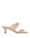 Via Roma 15 Woman Sandals Pink Size 7 Soft Leather