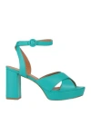 Via Roma 15 80mm Strappy Platform Sandals In Blue