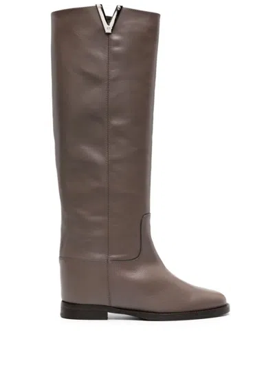 Via Roma 15 Stivali Knee-length Boots In Nero