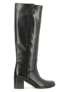 Via Roma 15 Woman Boot Black Size 8 Leather In Black