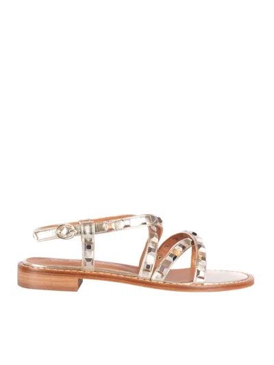 Via Roma 15 Womens Laminated Sandals