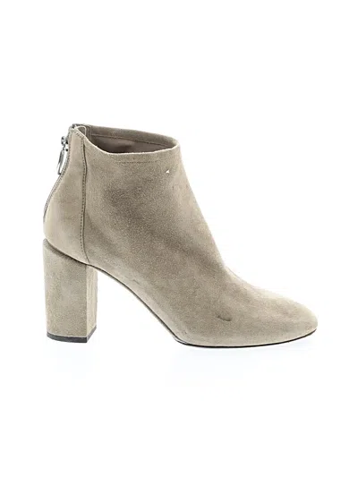 Pre-owned Via Spiga Ankle Boots In Tan