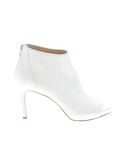 Pre-owned Via Spiga Ankle Boots In White
