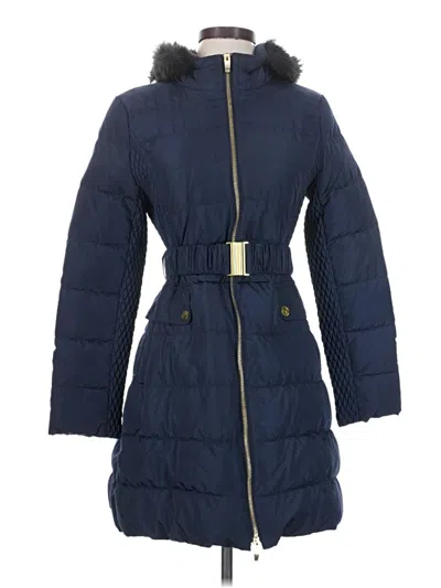 Pre-owned Via Spiga Coat In Blue