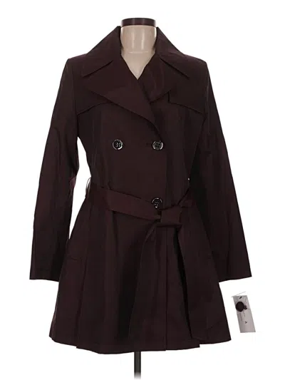 Pre-owned Via Spiga Coat In Burgundy