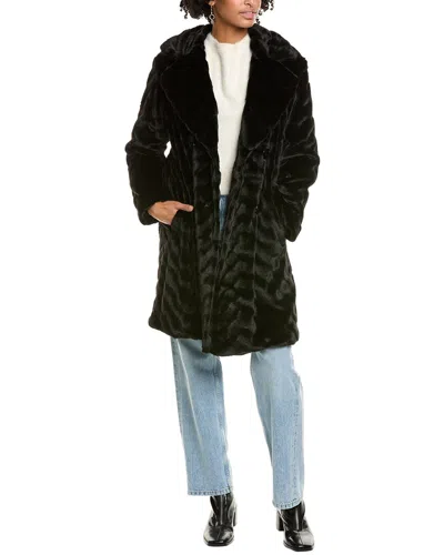 Via Spiga Double-breasted Coat In Black