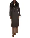 Via Spiga Feminine Wool-blend Coat In Brown
