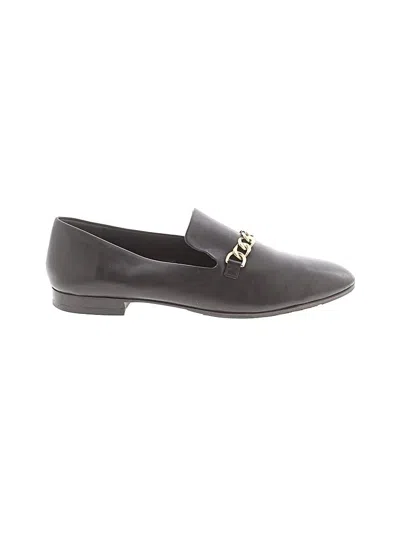 Pre-owned Via Spiga Flats In Black