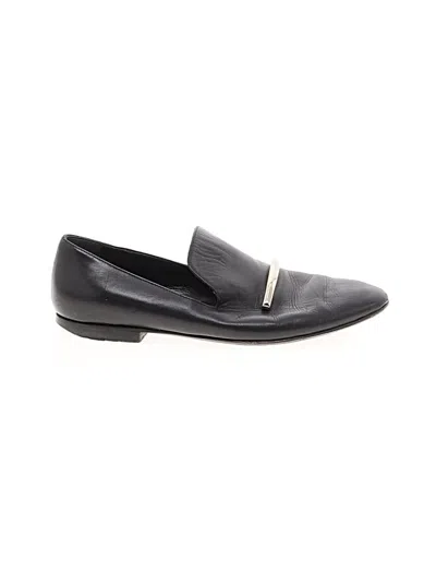 Pre-owned Via Spiga Flats In Black