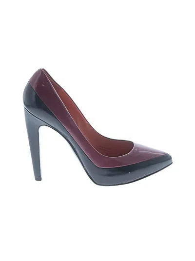 Pre-owned Via Spiga Heels In Burgundy