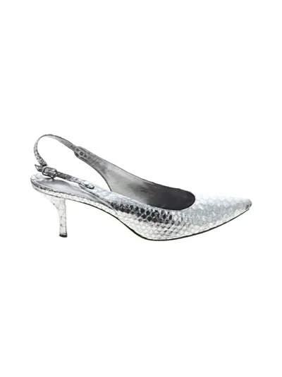 Pre-owned Via Spiga Heels In Silver
