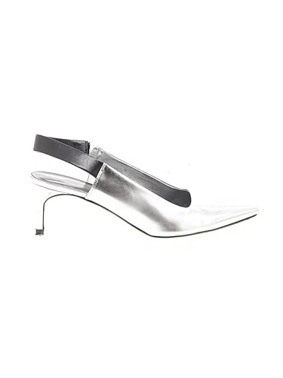 Pre-owned Via Spiga Heels In Silver