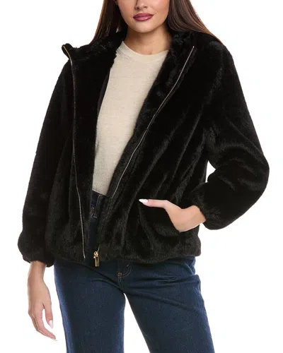 Via Spiga Hooded Jacket In Black