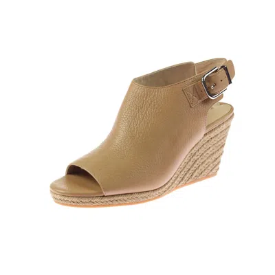 Via Spiga Ingrid Womens Leather Slingback Wedge Heels In Multi