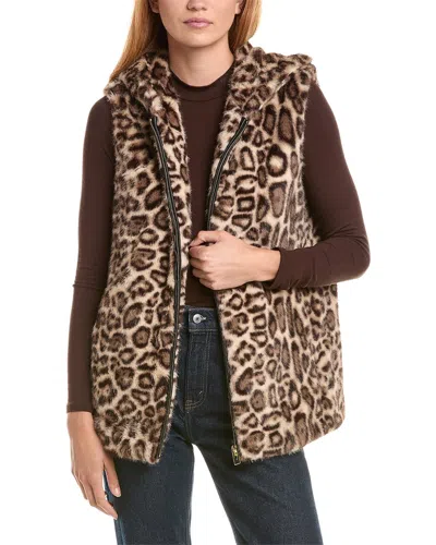 Via Spiga Leopard Vest In Animal Print