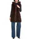 Via Spiga Long Vest In Red