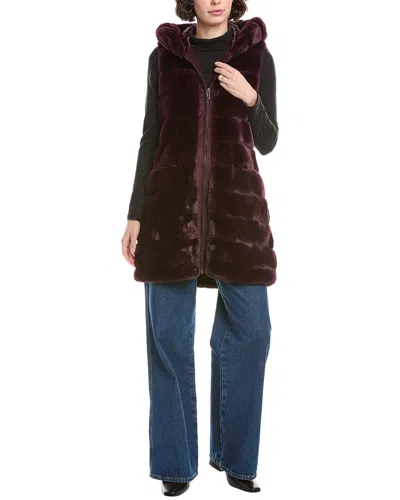 Via Spiga Long Vest In Red