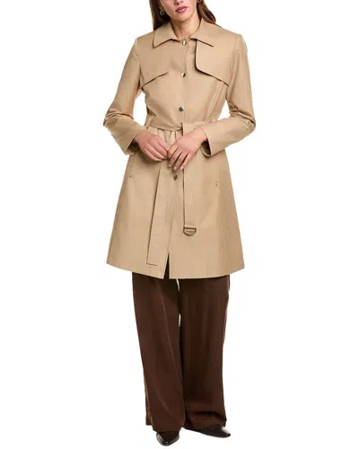 Via Spiga Mac Coat In Brown
