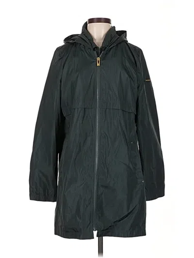 Pre-owned Via Spiga Raincoat In Green