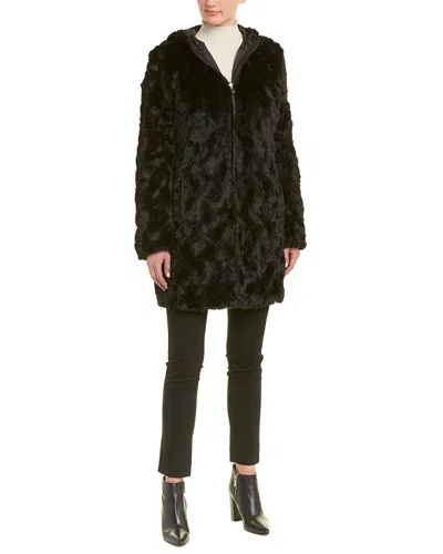 Via Spiga Reversible Coat In Brown