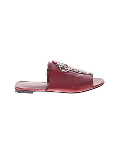 Pre-owned Via Spiga Sandals In Burgundy