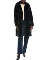 Via Spiga Single-breasted Reefer Coat In Multi