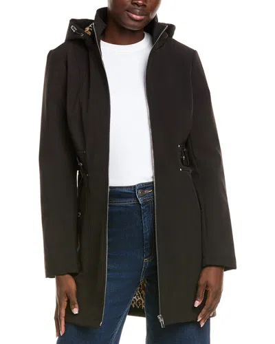 Via Spiga Softshell Coat In Black