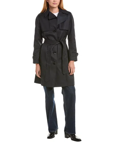 Via Spiga Trench Coat In Black