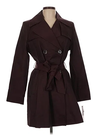 Pre-owned Via Spiga Trenchcoat In Burgundy