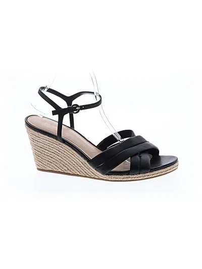 Pre-owned Via Spiga Wedges In Black