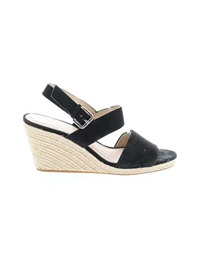 Pre-owned Via Spiga Wedges In Black