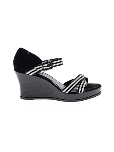 Pre-owned Via Spiga Wedges In Black