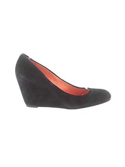 Pre-owned Via Spiga Wedges In Black
