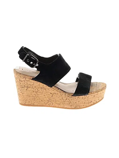 Pre-owned Via Spiga Wedges In Black