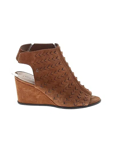 Pre-owned Via Spiga Wedges In Brown