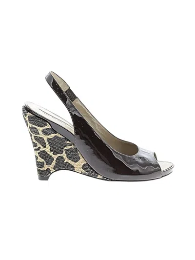 Pre-owned Via Spiga Wedges In Brown