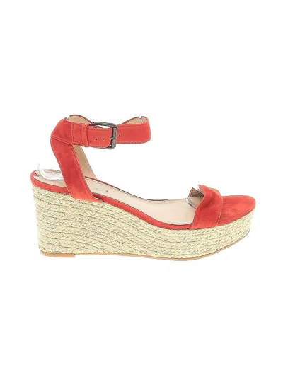 Pre-owned Via Spiga Wedges In Red